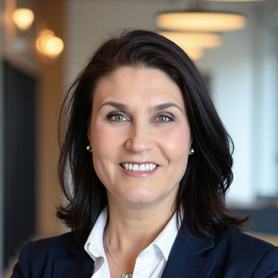 A headshot photo of dentist Monika Tyszkowski